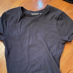 Abercrombie ribbed black bodysuit great condition